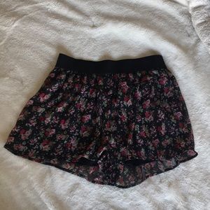 Express Floral Flowy Shorts